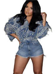 Jacke Damen Frühling Denim Designer