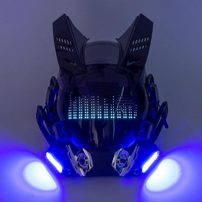 Sci-Fi Cyberpunk Led Helmet main image 0