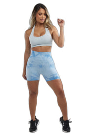 Short Booty bleu clair pour femme