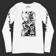 Langarm Cyberpunk Shirt Weiß