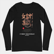 Camiseta gráfica de manga larga para hombre