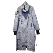 Veste longue patchwork cyberpunk