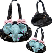 Joli sac à main Y2k à l'éléphant bleu
