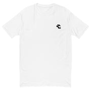 Fitted White Embroidered t shirt