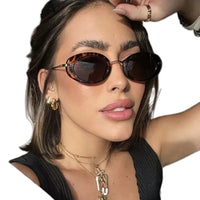 Metal Frame Y2K Sunglasses - product view on white background