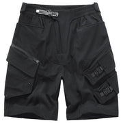 Multi-Pocket Dark-Shorts