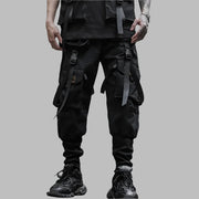 Multi-pocket Cargo Black Pants