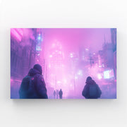Neongetränktes Cyberpunk Art