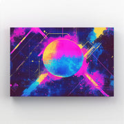 Neon Orbit Cyberpunk Art
