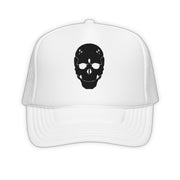 Casquette de camionneur à tête de mort fluo
