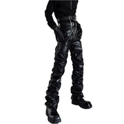 Nouveau pantalon Cyberpunk en cuir PU