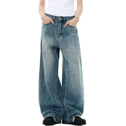 New Washed Straight Jeans Y2K