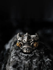 Oni Mask Techwear Ring