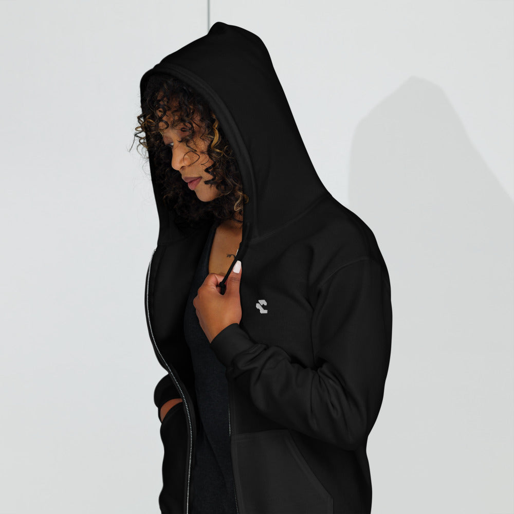 Zip Up Black Hoodie main image 0