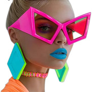 Lunettes de soleil Cyberpunk surdimensionnées de luxe
