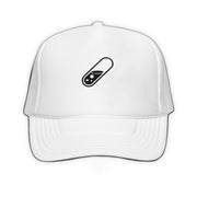 Pill Trucker Hat White