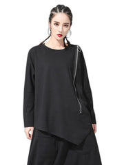 Camisetas Negras Lisas Mujer