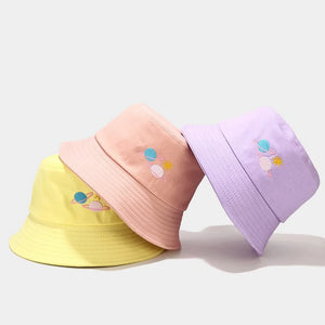 Planet Embroidery Bucket Hat