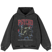 Sweats à capuche graphiques Psycho Dog Y2K
