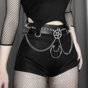 PU Leather Goth Shorts
