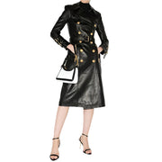 Veste de printemps en cuir PU pour femme