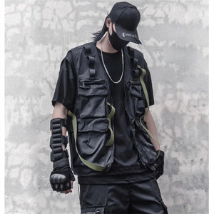 Punk Multi-pocket Cargo Vest