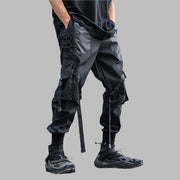 Punk Style Reflective Black Pant