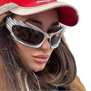 Rectangle Sunglasses Women Y2K