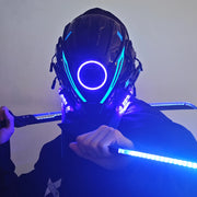 Ring Light Cyberpunk Helmet