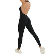 Mono de fitness sexy sin espalda