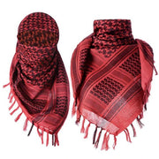 Bufanda Shemagh roja y negra