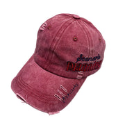 Side Letter Embroidery Y2K Cap