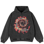 Sudadera con Capucha Y2K Gráfico de Esqueleto