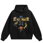 Sweats à capuche Y2K motif tête de mort