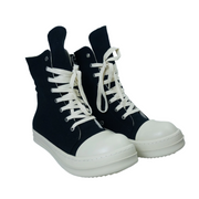 Zapatillas deportivas con cordones para hombre, botas negras