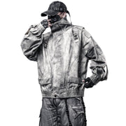 Abrigo holgado oversize con cuello alto