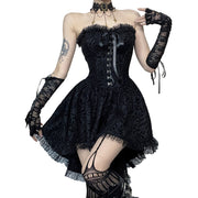 Strapless Goth Corset Dress