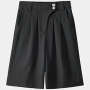 Pantalones cortos anchos de verano con pliegues