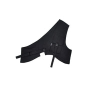 Chaleco cargo negro sin mangas