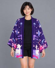 Techwear Kimono Damen Lila