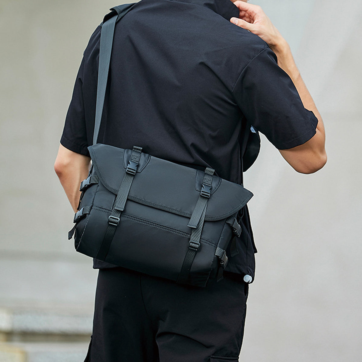 Cyber Techwear Utility Bag Cross Body