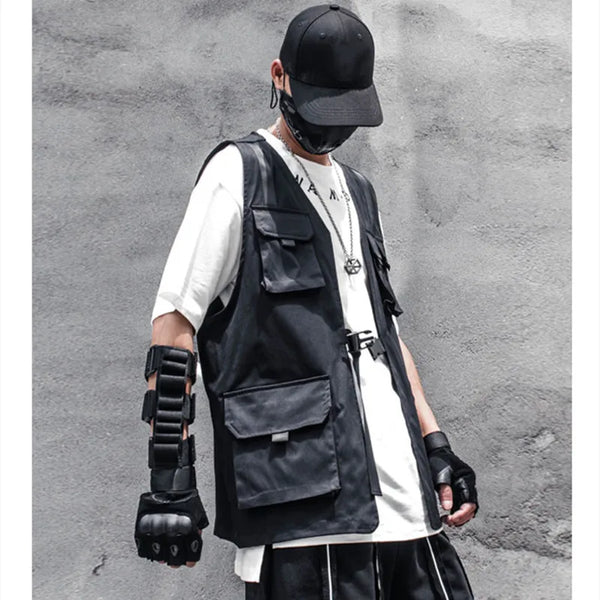 Techwear Style Cargo Vest
