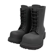 Botas negras de suela gruesa para hombre