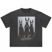 Camisetas gráficas de tres perros Y2K