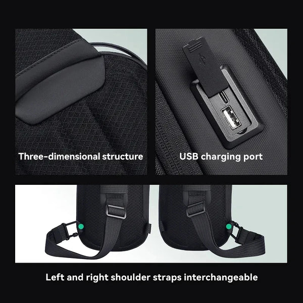USB Sling Bag Crossbody