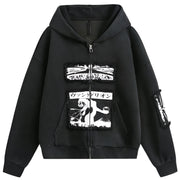 Sweat à capuche vintage brodé Y2k