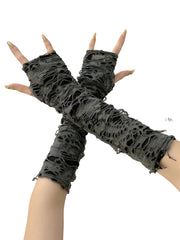 Vintage Goth Gloves Fingerless
