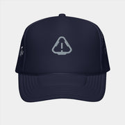 Warning Trucker Navy Hat