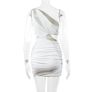 White Cut Out Dress