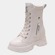Botas blancas de plataforma gruesa